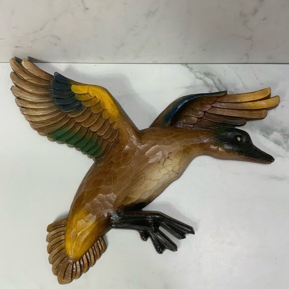 VINTAGE MCM SYROCO INC. Mallard Duck wall hanging #4262 - Picture 1 of 3